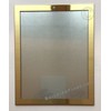 BUILDINGSIGNS.COM Elevator certificate frame 8.5x11 (Lockable !!!, Brushed Gold Stainless
