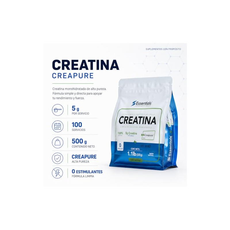 Creatina monohidratada Creapure (500)