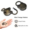 Aifeier ET 2 Pieces Mini Vintage Locks Small Bear-Shape Padlock