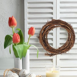 Veemoon Natural Grapevine Twig Garland, DIY Crafts Natural Grapevine Wreaths Hanging Decor for Wedding Party DIY Christmas Wreath Crafts Holiday Decoration (15.09ft)