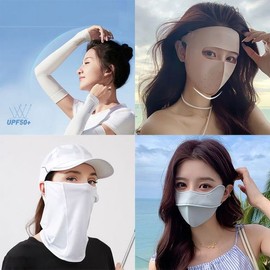 Hottracks UV Protection Mask, Cooling Arm Sleeves, Neck Scarf UPF50+ E987-OA / 자외선차단 마스크 쿨토시 넥스카프 UPF50+ E987-OA