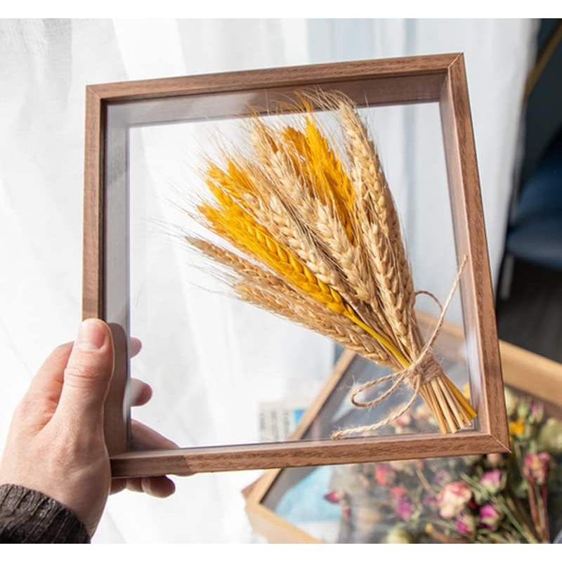JOSON 2 packsWooden Dried Flower Photo Frame Dried Flower Display