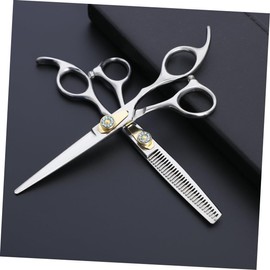 Beavorty Premium Stainless Steel Hair Cutting Scissors Professional Hairdressing Shears for Home and Barber Salon Use for Thinning and Clipping Hair