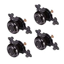Tofficu 4Pcs Durable Zinc Alloy Cabinet Pull Handles Smooth Knobs for Kitchen Cupboards Versatile Furniture Handles for Easy Installation and Replacement