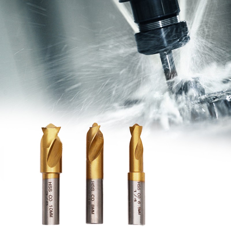 3Pcs HSS CO Cobalt Spot Weld Drill Bit Set Kit