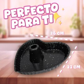 J.H. Company Molde Corazon Antiadherente Reposteria Cocina Acero 10259
