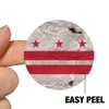Rustic Washington DC District of Columbia State Flag Distressed USA