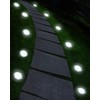 UFOND 12 Pack Solar Ground Lights，Outdoor Waterproof LED Gardenlight, Disklights