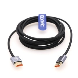 Eonvic 8K High Speed 2.1 HDMI to HDMI Braided 60Hz 48Gbps Cable for Sony A7S3 Z CAM E2 F6 S6 Canon C300 Mark III Camera Panasonic GH5 GH5S G9 Atomos Ninja V Portkeys BM5 Monitor