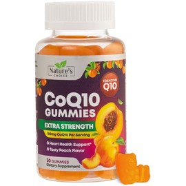 Natures Choice Gomitas de CoQ10 para adultos de 100 mg triple potencia, alta absorción, suplemento antioxidante para la salud cardíaca y la...        