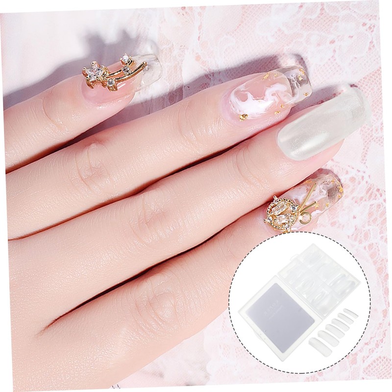 Baluue Professional Square Nails Manicure Set Solid Nail Traceless Nails