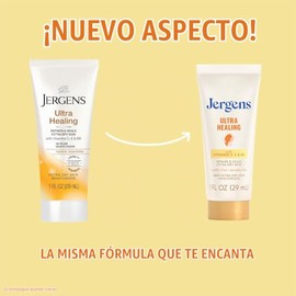 Jergens Hidratante ultra curativo para piel seca, loción corporal y manos tamaño viaje, 1 onza (paquete de 24)