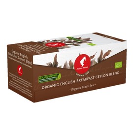 Julius Meinl Organic Ceylon English Breakfast Blend Black Tea 25 tea bags - Plastic Free Packaging & Biodegradeable Filter