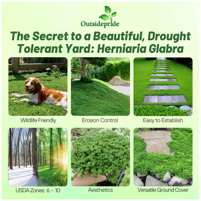 Outsidepride Green Carpet Herniaria Glabra Seeds - 10,000 Pcs Perennial,