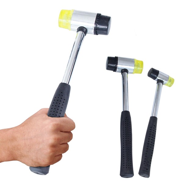 Holder Double-Faced Soft Rubber Mallet 25mm/35mm with Ergonomic Anti-Slip Handle