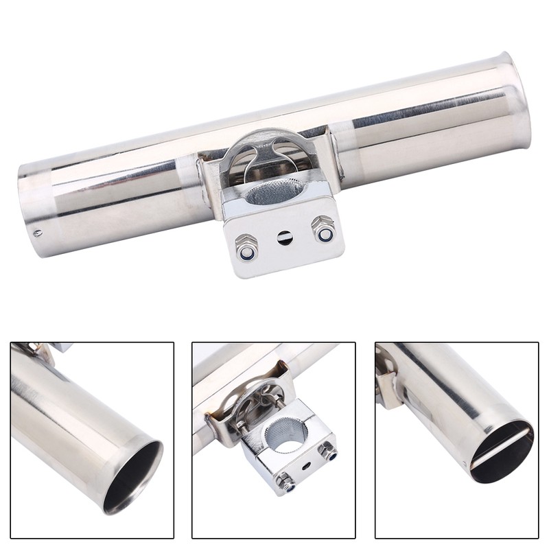 Heavy Duty Stainless Steel Boat Fishing Rod Pole Holder Clamp