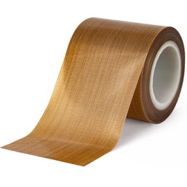 QIANZIEA Teflon Tape for Vacuum Sealer & Impulse Heat Sealer, 2" x 33ft x 0.18mm PTFE Fiberglass Adhesive Tape, Non Stick High Temp Sealing Strip Replacement for Heat Sealer Machine