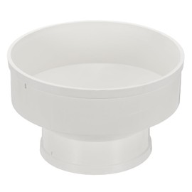 PATIKIL 10" to 6" Duct Reducer, PVC Pipe Increaser Adapter Ducting Airflow Tube Pipe Fitting for DWV (Drain, Waste and Vent) Ventilation Ducting, White