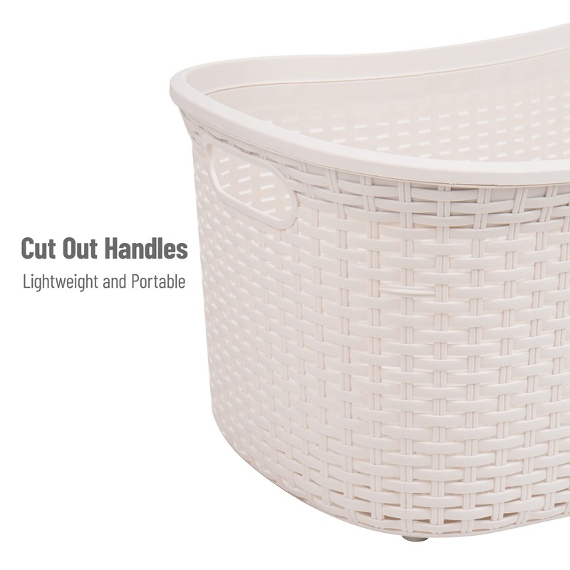 Mind Reader Basket Collection, Laundry Basket, 40 Liter (10kg/22lbs) Capacity,