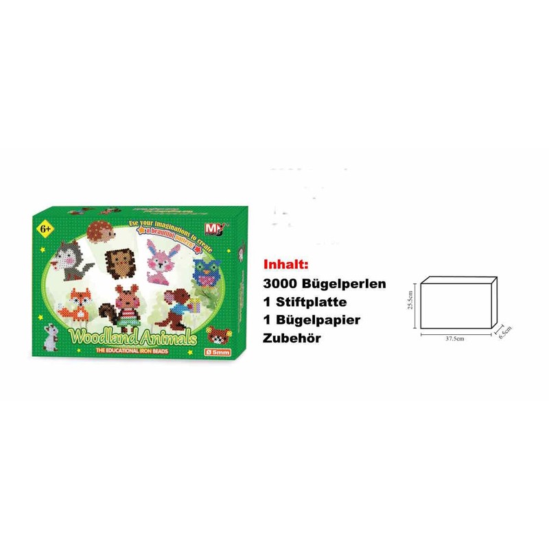 Midi Ironing Beads Gift Pack (Forest Animals)