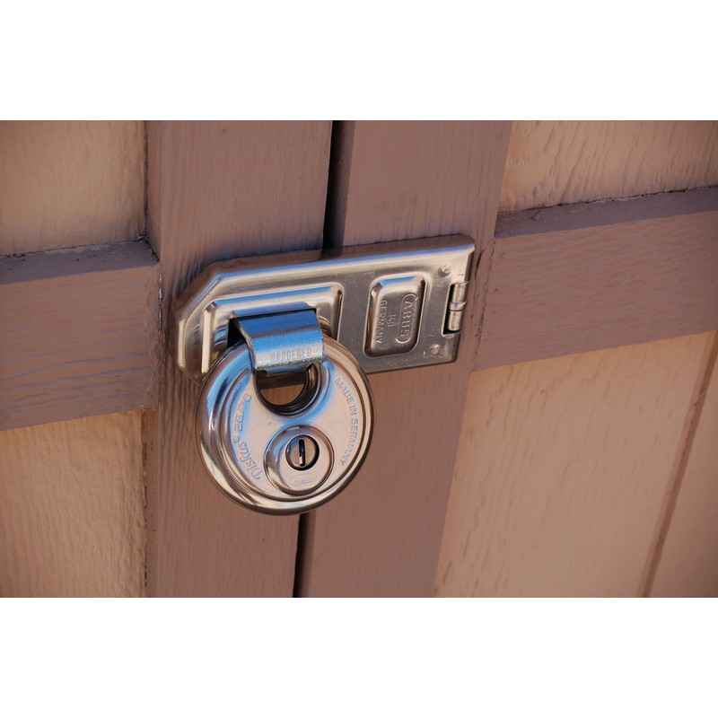 ABUS 26/70 Diskus Solid Body Storage Padlock with 2 Keys