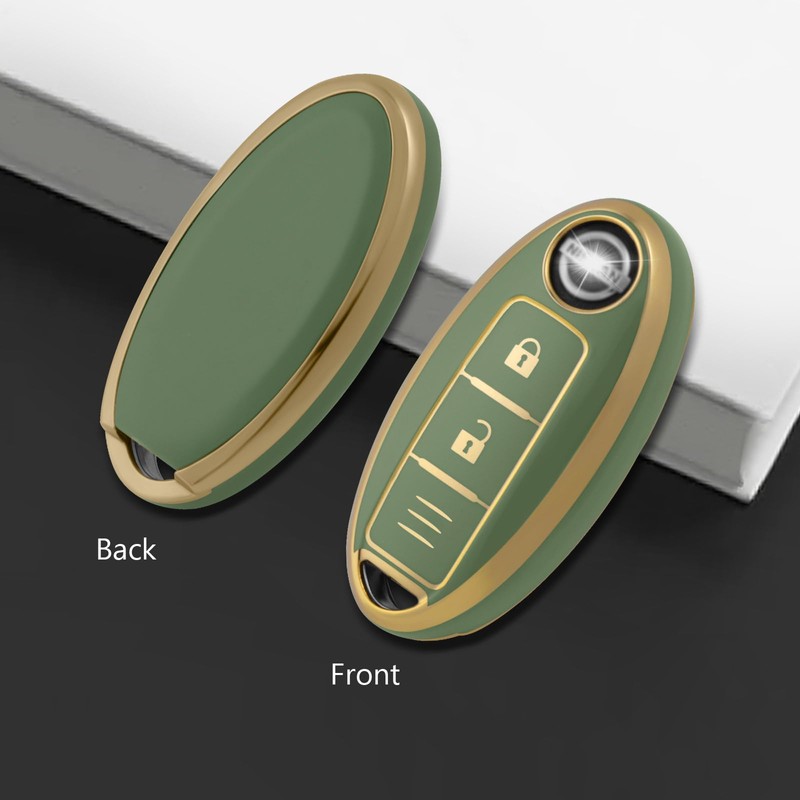 WORCAS Premium Soft TPU Key Case Cover Compatible with Nissan