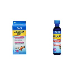 API Aquarium Salt and Bacterial Infection Remedy Bundle for Freshwater Aquariums
