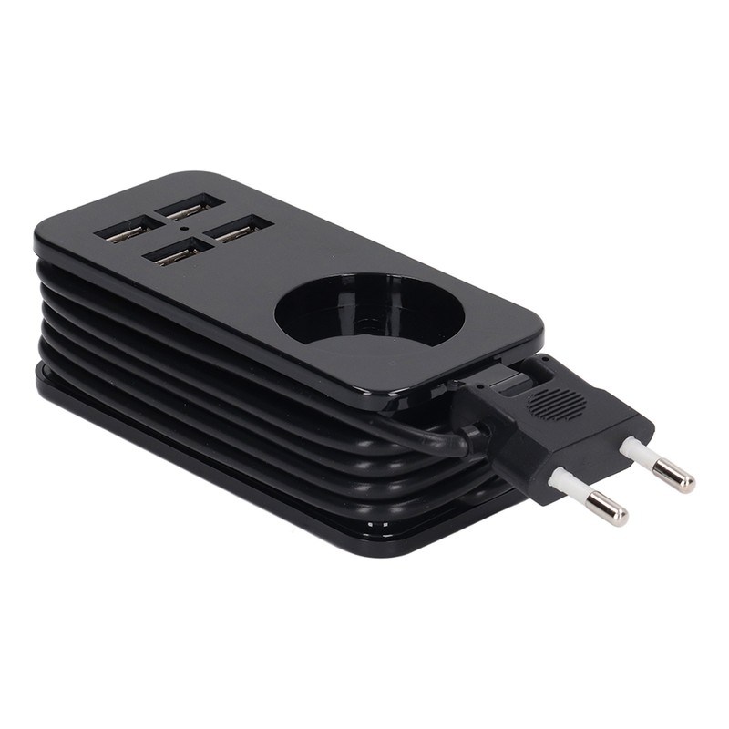 Power Strip 1200W 10A Fireproof Adapter with 4 USB Port