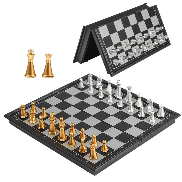 Super Winner 10 Inch Magnetic Mini Chess Set - Lightweight,