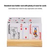 01 Playing Card Holder Convenient to Use Wooden Playing Card