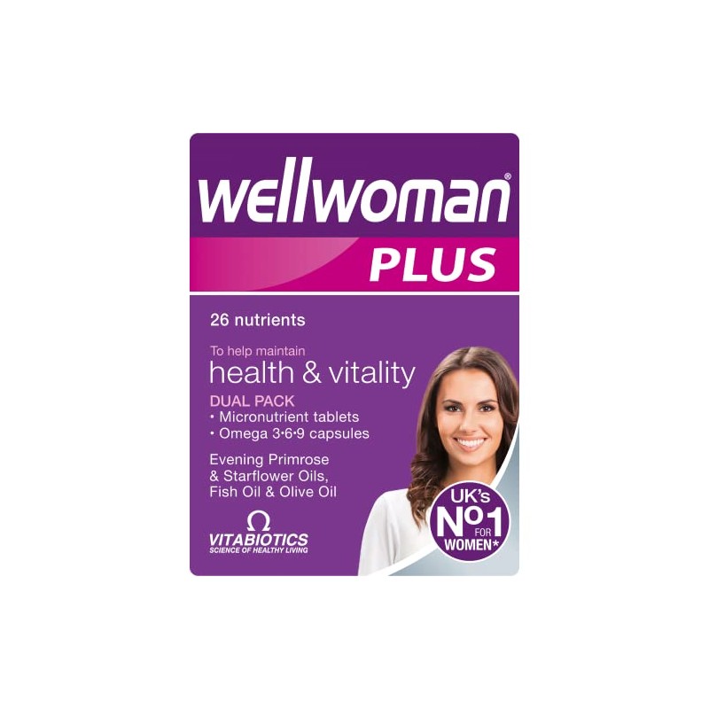 Multivitamin Tablets for Women, Wellwoman Tablets Plus Omega 3-6-9