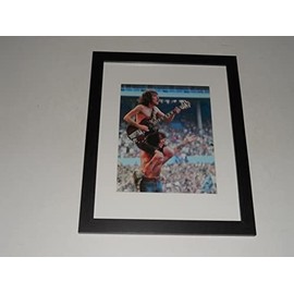 Framed AC/DC Bon Scott, Angus Young, Cleveland Oh 1979 On Stage 14" by 17"