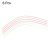 QUARKZMAN Pack of 6 PMMA Fibre Optic Cable 0.75 mm