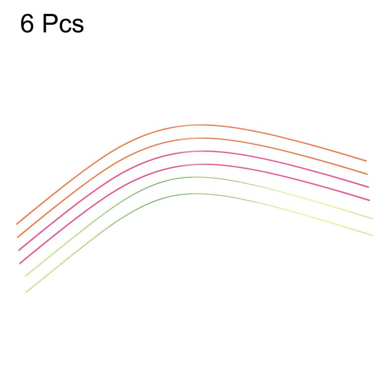 QUARKZMAN Pack of 6 PMMA Fibre Optic Cable 0.75 mm
