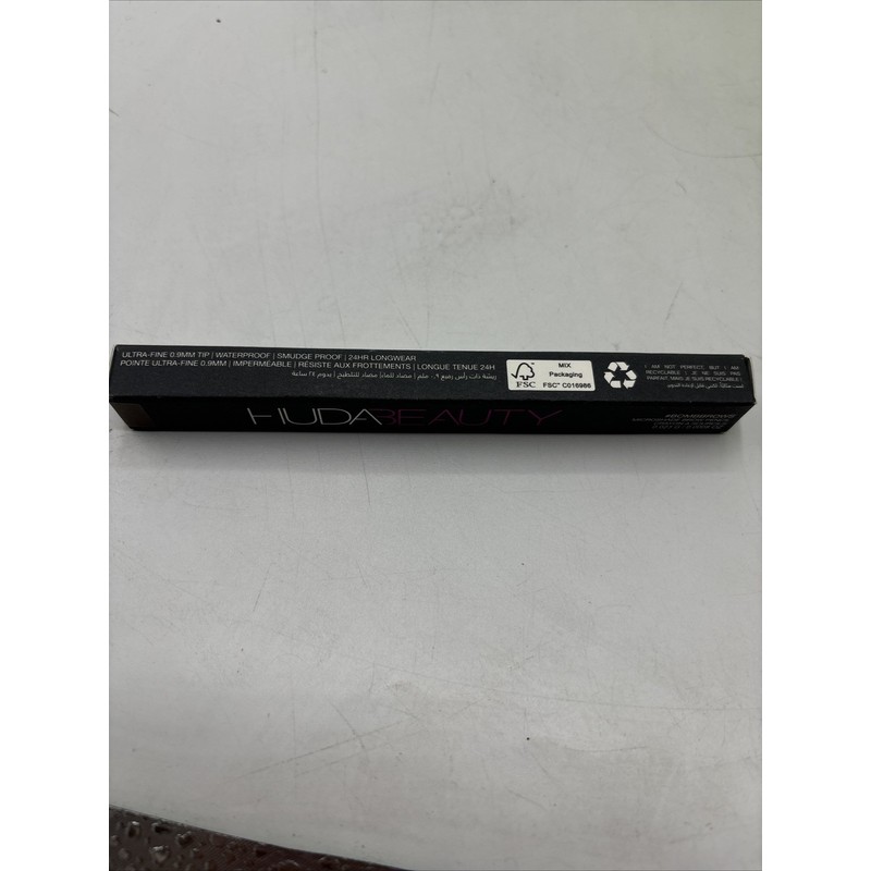 Huda Beauty Microshade Brown Pencil #BOMBBROWS Fiber Gel #4 Light