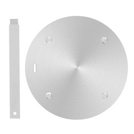 11inch Stainless Steel Induction Cooktop Mat, Induction Converter Heat Diffuser Simmer Ring Plate, Induction Cooktop Heat Diffuser Induction Plate with Handle Adapter Converter (28cm/11inch)