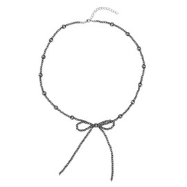 Navajo Pearl Bow Necklace for Women Cowboy Dainty Beaded Bowknot Necklace Boho Vintage Bow Choker Necklace Statement Navajo Bow Charm Necklace Western Chunky Wedding Jewelry