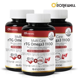 Roniwell Multicare Altige Omega 3 1100 180 capsules x 3 (total 18 months supply) / 로니웰 멀티케어 알티지 오메가3 1100 180캡슐 x 3개 (총 18개월분)
