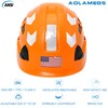 Aolamegs Hard Hat with and Chin Strap - Orange Vented