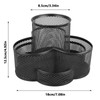 Mesh Desk Organizer 7 Compartments 360 Degree Rotating Multifunctional Pen