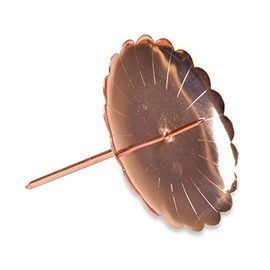 Riffelmacher 10847 Lot de 4 Bougeoirs en Cuivre Ø Env. 11 cm Décoration for Bougeoirs et Couronnes Fleurs en Form de Fleur Fixation Bougies Noël l'Avent