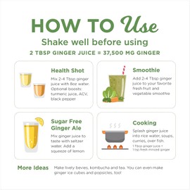 99% Pure Organic Ginger Juice by The Ginger People – Digestive Health, Premium Quality, 32 Fl Oz Bottle (Pack of 1)