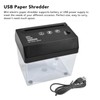 Mini Desktop Paper Shredder, USB Electric A4 A6 Paper Shredder,