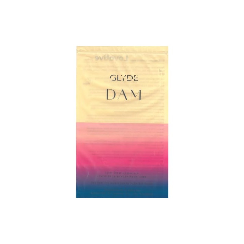 Glyde Dams Vanilla - 4 Latex Protective Wipes - Yellow