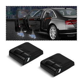 LKAHG 2Pcs Universal Car Door Lights Logo Projector, Auto Door Projection Wireless LED Welcome Courtesy Light, Welcome Ghost Shadow Lamp Vehicle Accessories Fit for Most Cars (Style A)