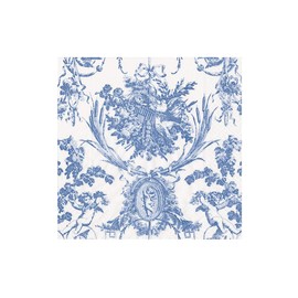 Caspari Romantic Toile Blue Boxed Cocktail Napkins - 40 Per Box, 2 Boxes
