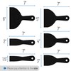 Bates- Putty Knife, 6 Pack, Black, Plastic Paint Scraper, Plastic