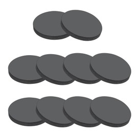 PATIKIL Rubber Solid Discs Washers, 10 Pcs 25mm OD x 4mm Thick Rubber Round Gasket Pad Bushings Spacer Washer for DIY Gasket Craft, Black