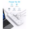 One Beat Power Board Surge Protected, Power Strip with 8