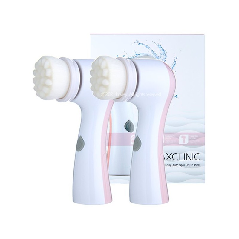 Maxclinic 맥스클리닉 클리어링 오토 스핀 브러쉬 (핑크) 2개 Max Clinic